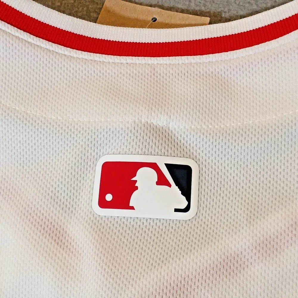 Nike Los Angeles Anaheim Angels Baseball Jersey Mens XXL White MLB Blank Back
